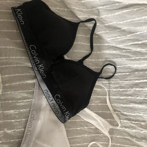 Calvin Klein racer back bras